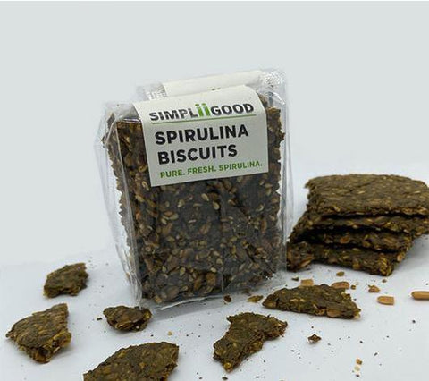 קרקר ספירולינה פשתן עידית וסביון - Algaemor spirulina