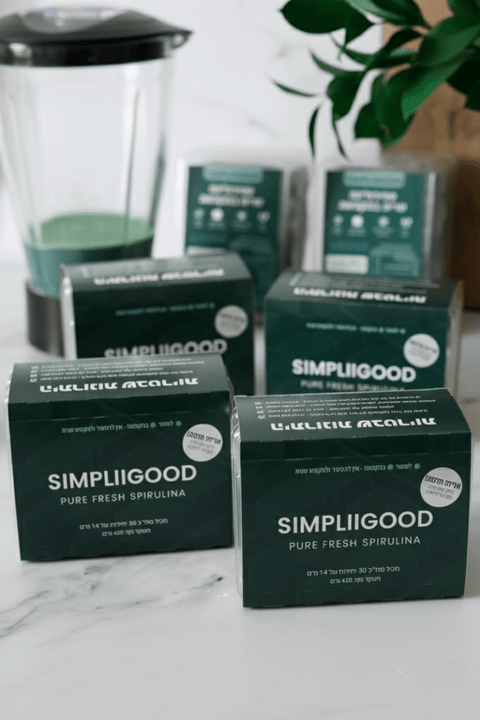 מארז משפחתי במבצע! 120 מנות (3.36 ק"ג) - SimpliiGood - ספירולינה
